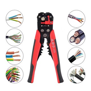 จัดส่งที่รวดเร็วMAKER คีมปอก ปลอก สายไฟออโต้ ย้ำหางปลา ตัดสายไฟ 5in1 Automatic Wire Stripper and Crimper