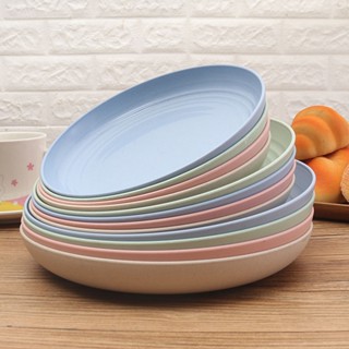 จาน จานก้นลึก ถ้วย ขนาด15-25cm จานข้าวฟางข้าวสาลี เป็นได้ทั้…