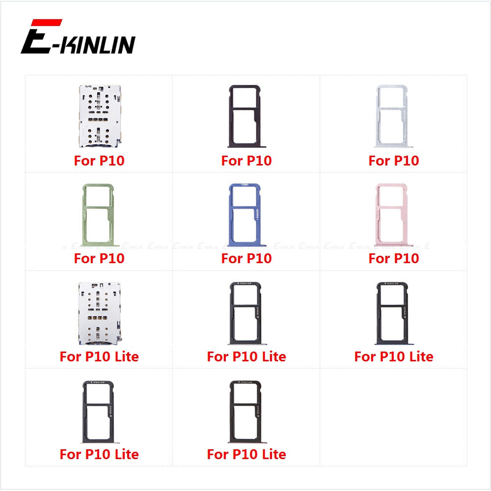 Sim Micro SD Card Socket Holder อะแดปเตอร์คอนเทนเนอร์ Connector Slot ถาด Reader สําหรับ HuaWei P10 L