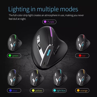 ZELOTES ใหม่แนวตั้งเมาส์สำหรับเล่นเกม11ปุ่ม USB แบบมีสาย RGB Optical Remote Ergonomic เม้าส์เม้าส์สำหรับ PUBG LOL