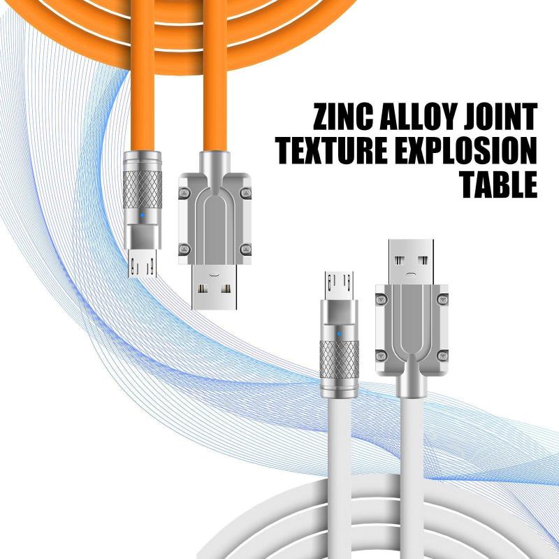 Hdoolink 120W 6A สายชาร์จเร็ว PD 60W 20W Type-C เป็น Type-C ชาร์จเร็ว มัลติฟังก์ชั่น Type-C ซิลิโคนเหลว ซุปเปอร์เคเบิล สายซิงค์ USB สําหรับ I-Phone Android สายเคเบิลข้อมูล - รูปที่ 3