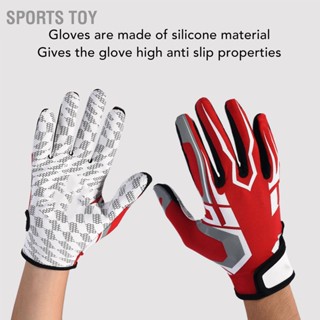 Sports Toy Baseball Batting Gloves High Grip Sports Receiver Glove Protective Non Slip American Football for Youth and Adult