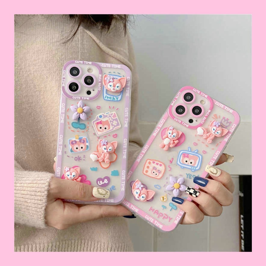 Cute Casing Huawei Nova 8 8i 7i 3i 7 SE 5T 4E Y9 Prime 2019 Y9S Y7A Mate 30 40 P20 P30 P40 P50 Pro Honor 20 Lite Cartoon LinaBell Flowers 3D Doll Fine Hole Angel Eyes Lens protection straight Clear Full Soft Phone Back Case Cover STD 16