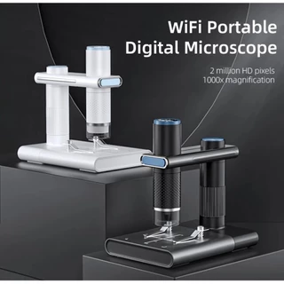 1000X WiFi กล้องจุลทรรศน์ดิจิตอลแบบพกพา USB ชาร์จเข็มขัดสำหรับความงามเครื่องประดับผม PCB Precision Mechanical ตรวจสอบ
