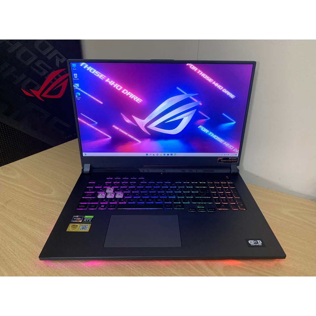 💥บิ้กๆ17.3นิ้ว กริปๆ อายุ 2 เดือนASUS ROG STRIX G17 Gaming ทรงพลัง AMD Ryzen9 RTX3050Ti  💻ASUS ROG S