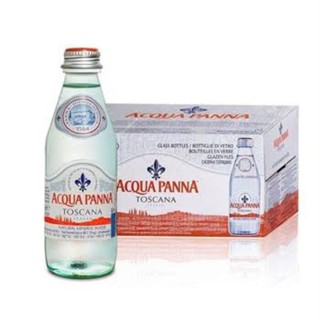 🌟พร้อมส่ง🌟Acqua Panna Natural Mineral Water 250 ml glass น้ำแร่ธรรมชาติ อควาปานน่า ขวดแก้ว ขนาด 250 ml 24 ขวด