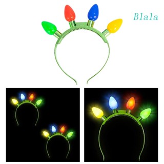 Blala 1 ชิ้น สนุกและเทศกาลคริสต์มาส กระพริบ LED หลอดไฟคาดศีรษะ สําหรับอุปกรณ์คริสต์มาส ปาร์ตี้โปรดปราน