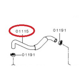 ท่อยางฝาวาล์ว 4N15 Mitsubishi  แท้ เบิกศูนย์ รหัส 1035B277