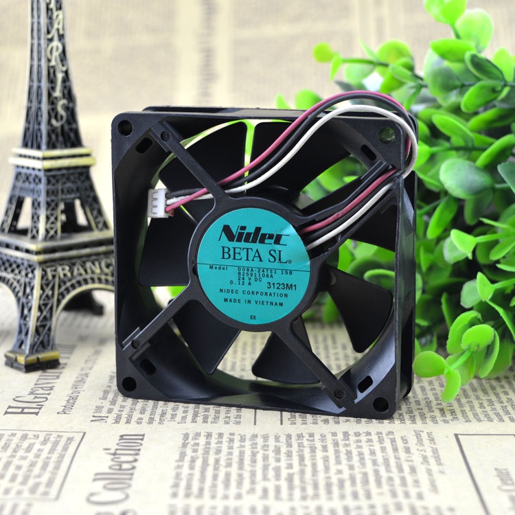 YTH D08A-24TS1 02 8CM 8025 24V 0.12A 2WIRES พัดลม