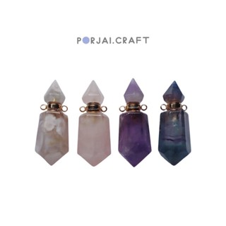 Crystal perfume bottle pendants จี้ขวดใส่น้ำหอมหินคริสตัล