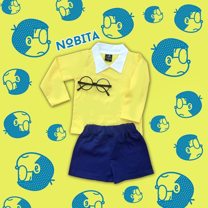 Afterkids ชุดโนบิตะ มีไซด์ให้เลือก แถมฟรีแว่นตาเข้าเซ็ท