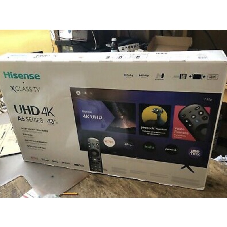 Hisense tv 43" A6G Series 4K Ultra HD Smart TV - 2021 Model