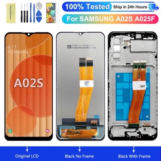 (ไม่พร้อมโครง) หน้าจอสัมผัสสำหรับ Samsung A02S LCD SM-A025M/DS /A03s หน้าจอใช้ด้วยกันได้(ไม่พร้อมโครง)แถมฟรีชุดไขควง+กาว