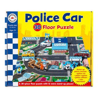 Police Car 3D Floor Puzzle Jigsaw 36 pieces และหนังสือ from UK จิ๊กซอว์ 3มิติ