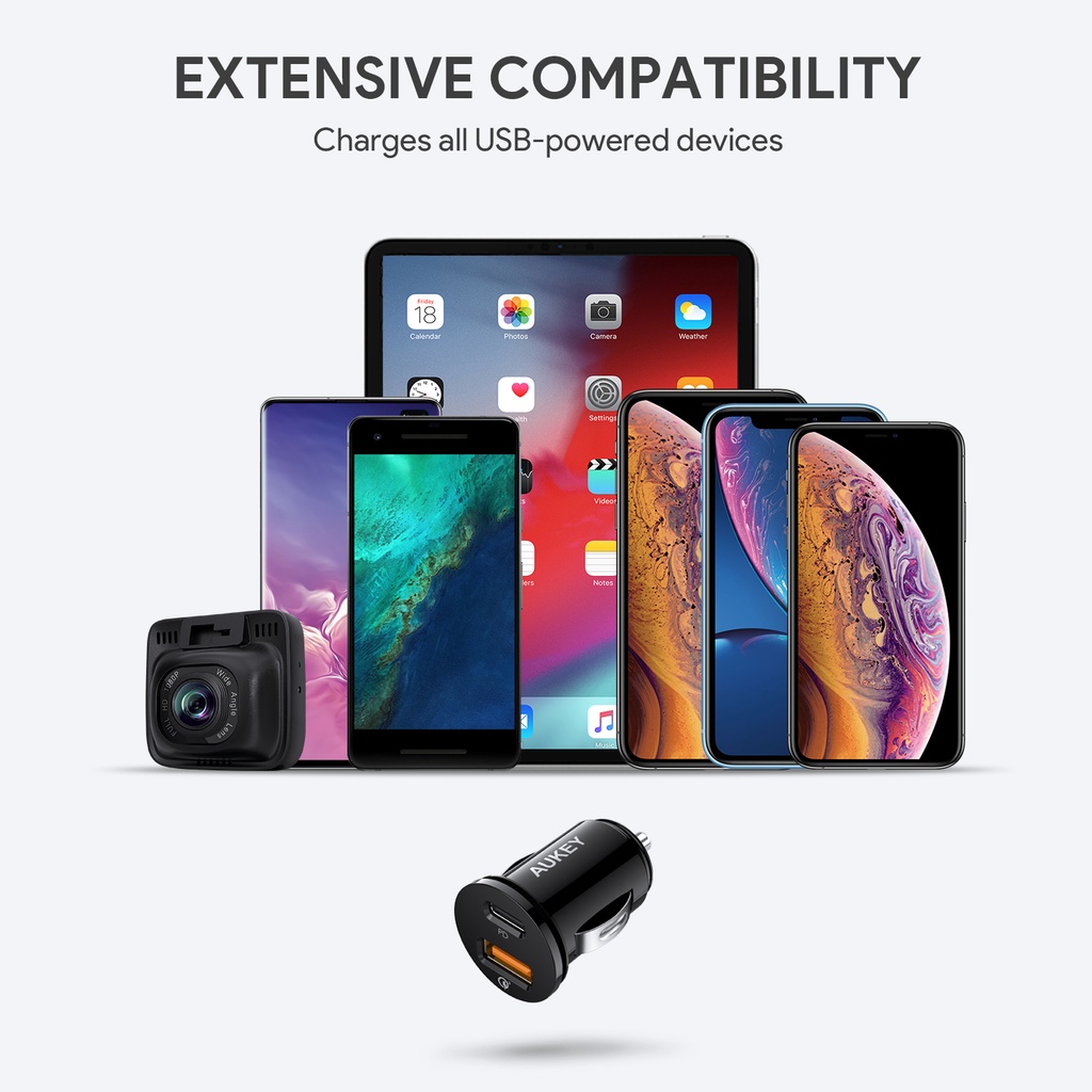 AUKEY CC-Y11 ที่ชาร์จในรถยนต์ 21W PD (18W) Car Charger with QC 3.0 - รูปที่ 4