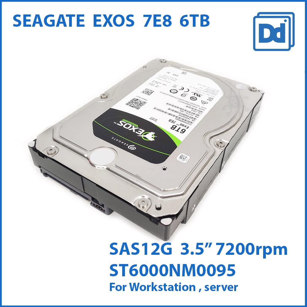 Seagate EXOS 7E8  6TB 7200RPM SAS 12Gbps 3.5" Enterprise Harddisk