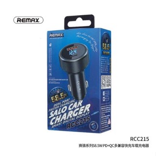 หัวชาร์จในรถ Remax RCC215 Car Charger Dual Port 58.5 รองรับ QC+PD ชาร์จเร็ว ของแท้100%