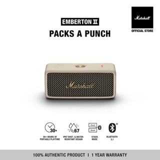  New Arrival MARSHALL EMBERTON II CREAMลำโพงบลูทูธ ลำโพง bluetooth ลำโพง marshall ลำโพงบลูทูธพกพา รับประกัน 1 ปีส่งฟรีทั่วไทย  img 0
