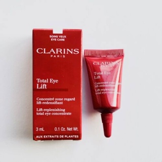 Clarins Total Eye Lift - 3ml ครีมบำรุงรอบดวงตา ยกกระชับผิวบริเวณรอบดวงตา ริ้วรอย ความบวม และความหมองคล้ำดูลดเลือนลง ผิวเรียบเนียนขึ้น