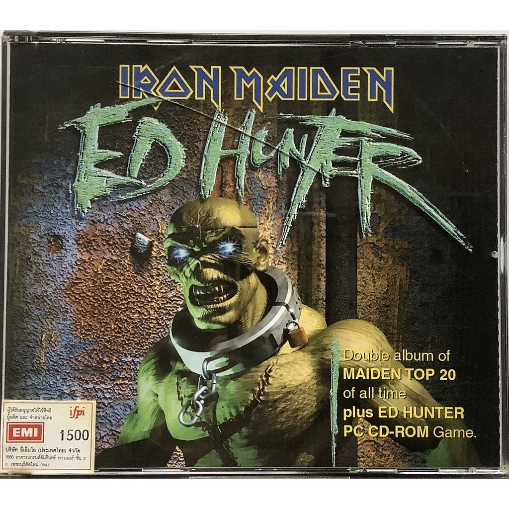 3CD 2ซีดีเพลง +ซีดีเกม Iron Maiden อัลบั้ม Ed Hunter + Ed Hunter PC CD-ROM Game ลิขสิทธิ์ Made in EU