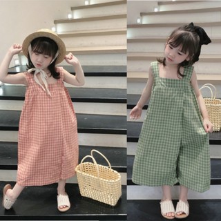 FiFi Baby พร้อมส่ง ชุดกเด็กผู้หญิง ชุดเสื้อจั๊มสูทเด็กสไตล์เกาหลี กางเกงเด็ก สวมใส่สบาย ไซส์(95-130cm)