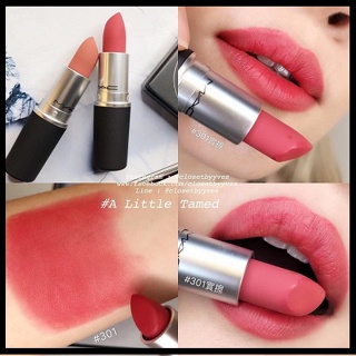 cosmetichub69 แท้ทั้งร้าน !! แบ่งขายลิปสติก MAC LIPSTICK สี A LITTLE TAMED ขนาด 0.25 G. แบ่งขายใส่กระปุก แถมแปรงทาลิปฟรี