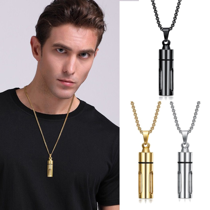 Fine Diffuser สร้อยคอจี้สร้อยคอ Cylind Tube Clavicle Chain เครื่องประดับ