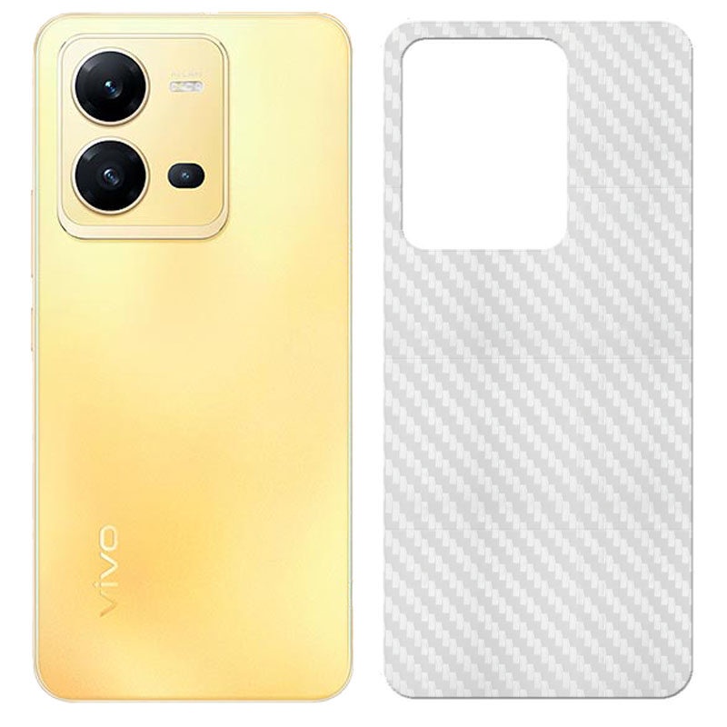 ฟิล์มหลัง For Vivo V50/V50lite V60 V60lite Y36 V40/V40pro/V30pro/V25 5G/Y29 4G ฟิล์มกันรอยหลังลายเคฟล่า กันรอยขีดข่วน