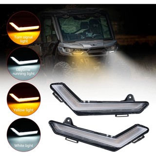 ATV Front LED Turn Signal Lights for Can-Am Defender &amp;amp; Defender Max 2020  / Commander Max 2021