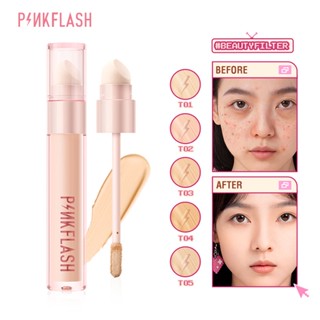 Pinkflash BeautyFilter แปรงคอนซีลเลอร์ เนื้อลิขวิด ไร้รอยต่อ ไร้ที่ติ พร้อมเครื่องมือ ระบายอากาศ ให้ความชุ่มชื้น ไม่ทําให้เกิดอาการแพ้ ติดทนนาน ไม่ย่น 5 เฉดสี