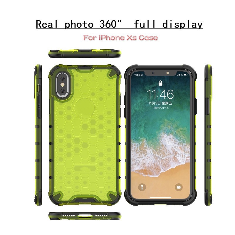 เคสรังผึ้งสําหรับ iPhone 16 Pro Max 15 14 13 12 11 Pro Max 16 15 14 Plus 13 12 Mini กันกระแทกฮาร์ดปกหลัง - รูปที่ 4