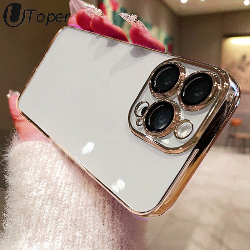 เคสไอโฟน iphone 14 13 12 11 7 8 pro max plus X XS XR XSMAX โปร แม็กซ์ กรอบเคลือบด้วยไฟฟ้า ให้ความรู้สึกระดับไฮเอนด์#02