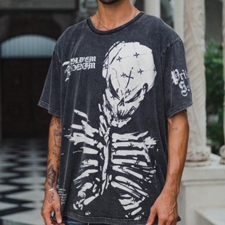 เสื้อ Holdem Skeleton vtg washed tee