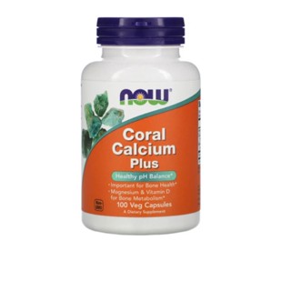 NOW Foods, Coral Calcium Plus, 100 Veg Capsules/250 Veg Capsules