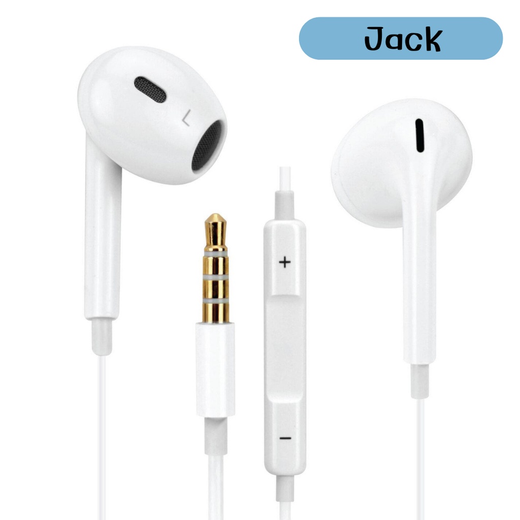 หูฟังแบบมีสาย EARPHONES ชุดหูฟังโทรศัพท์มือถือแบบสายเข้าหูสําหรับ Android type-cและหูแจ๊ส 3.5