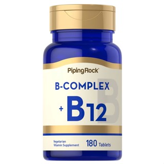 Piping Rock B Complex Plus Vitamin B-12 180 Tablets