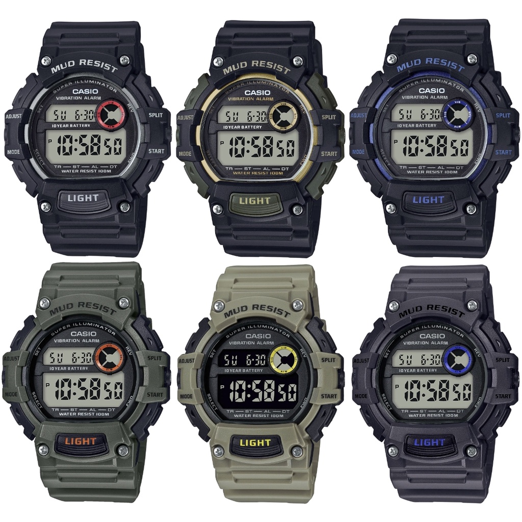 (พร้อมส่ง) แท้  Casio Digital TRT110H  TRT-110H  ประกัน 1 ปี