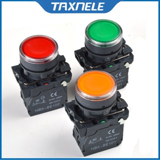 สวิตช์ปุ่มกดเรืองแสง กันน้ํา 22 มม. พร้อมไฟ LED NB5 XB5 AW33B1C 22 มม.
