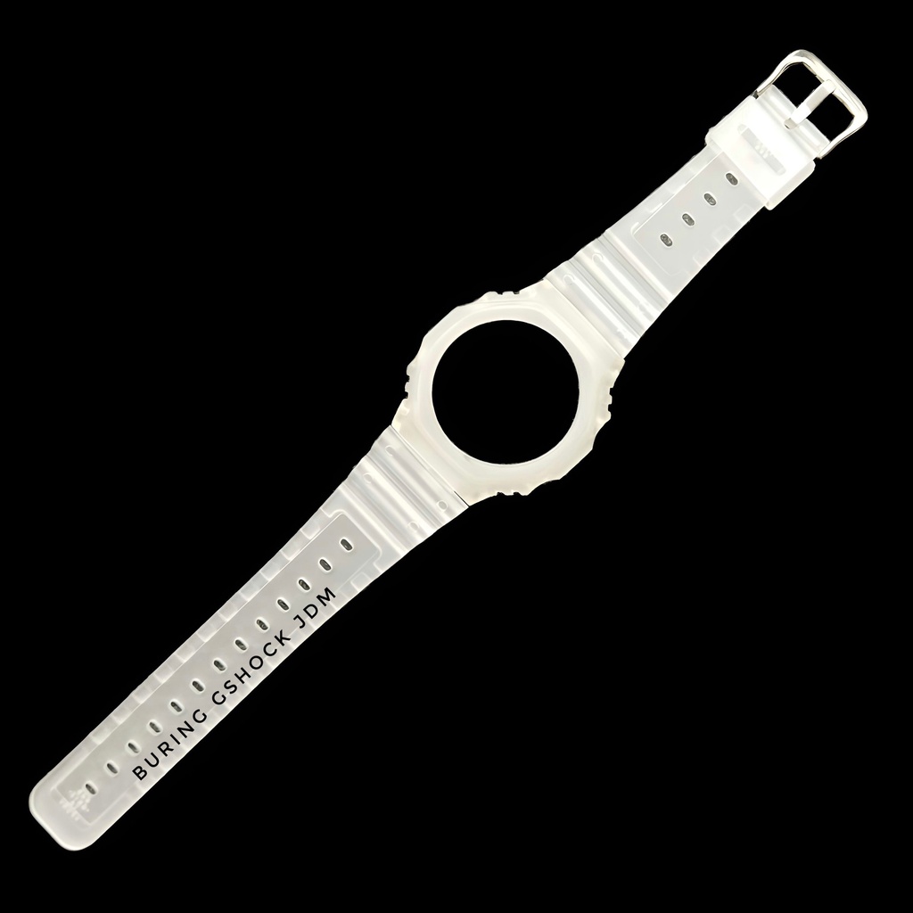 BNB STRAP CASIO BESEL G SHOCK GSHOCK GA 2100 GA 2110 GA2100 JELLY DOFF PLAIN TRANSPARENT