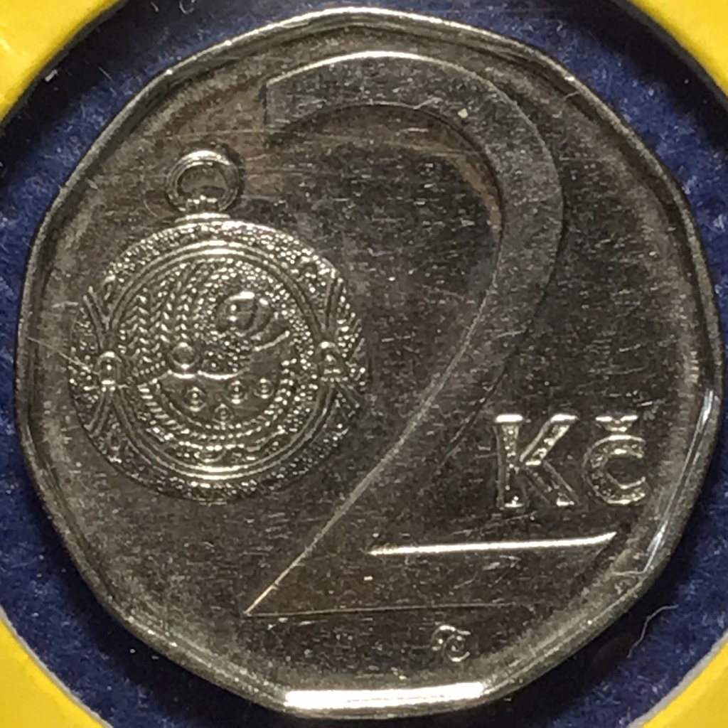 No.15577 ปี2009 CZECH REPUBLIC 2 KORUNY เหรียญสะสม เหรียญต่างประเทศ เหรียญเก่า หายาก ราคาถูก