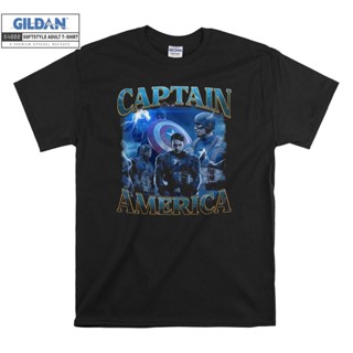 [COD]Gildan เสื้อยืด โอเวอร์ไซซ์ พิมพ์ลายโปสเตอร์กัปตันอเมริกา สําหรับผู้ชาย ผู้หญิง 6583S-5XL