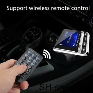 Car Bluetooth-compatible Player Wireless Transmitter LED Screen 3 5mm Jack Mobile Phone Adapter with Microphone