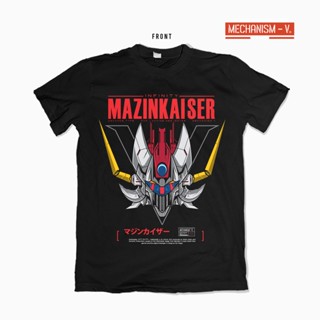 เสื้อยืดผ้าฝ้ายพิมพ์ลายแฟชั่น [พรีเมี่ยม] เสื้อยืด MAZINKAISER ดีไซน์ XS-5XL