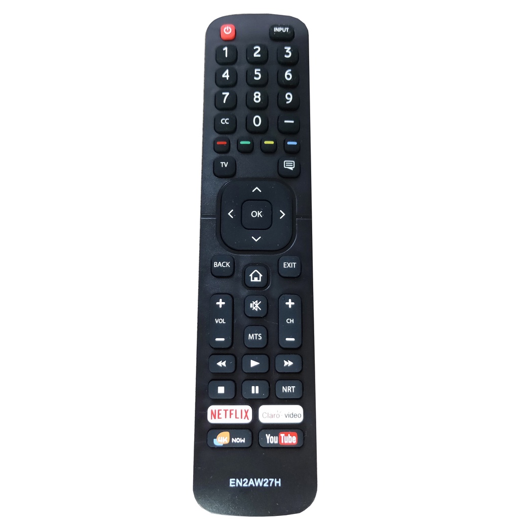 ใหม่ EN2AW27H สําหรับ Hisense TV รีโมทคอนโทรล Netflix Clarovideo 4k ตอนนี้ YouTube Fernbedienung