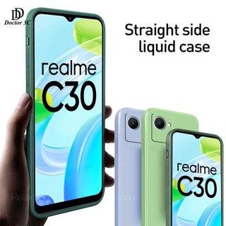 เคสขอบเหลี่ยม ใช้สำหรับ Realme C53 C30 C30s C55 C33 C35 Narzo 50i 50A Prime 4G 5G 2023