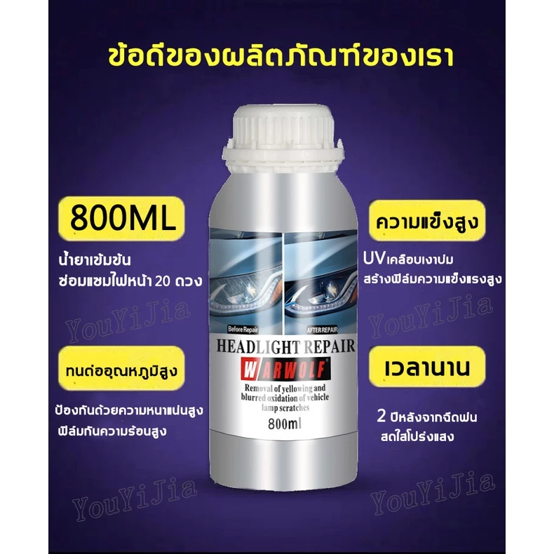 น้ำยาขัดไฟหน้า น้ำยาเคลือบไฟหน้าครีมขัดไฟหน้ารถยนต์เคลือบไฟหน้าผลิตภัณฑ์นี้ต้องถูกทำให้เป็นละอองไม่สามารถพ่นได้โดยตรง thumbnail 8