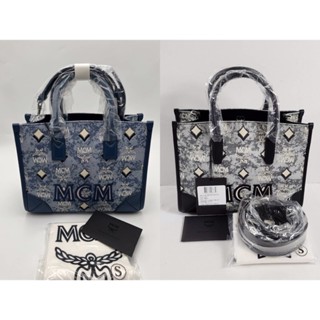 ของแท้ 💯 ส่งฟรี ❗ Mcm Tote in Vintage Jacquard Monogram Style #MWTBATQ02