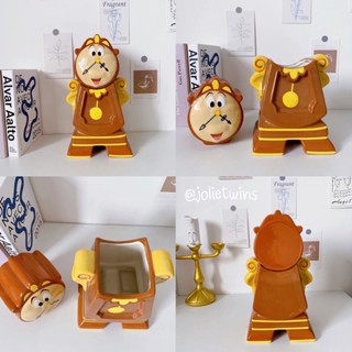 พร้อมส่ง🕰️ Cogsworth ค็อกส์เวิร์ธ Beauty and the Beast ที่วางโชว์ กล่องเก็บของ โมเดล ตกแต่งโต๊ะ Disney clock นาฬิกา