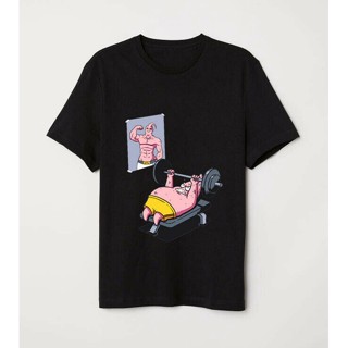 ลายน่ารัก Spongebob squarepants patrick star train be dragon เสื้อผู้ชาย ball buu เสื้อยืดสีดำ plus ขนาดคลาสสิก