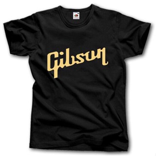 เสื้อยืดผ้าฝ้าย พิมพ์ลาย Gibson Les Paul Guitar Gold Rock Heavy Metal Music Punk พลัสไซซ์ XS-6XL สําหรั